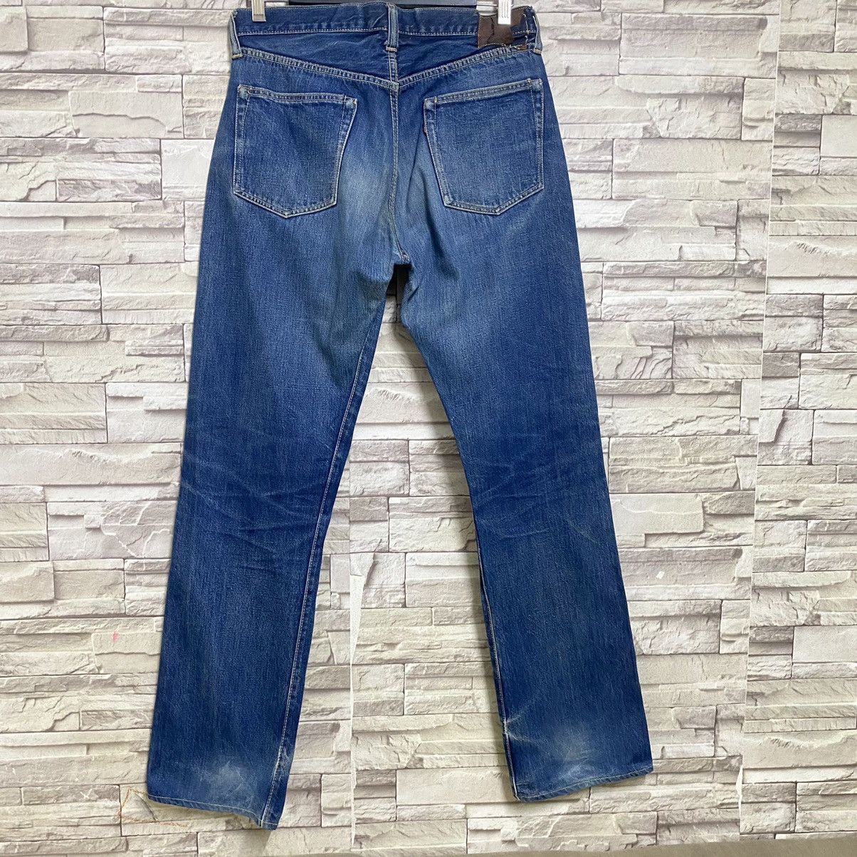 The Real McCoy's Vintage The Real McCoy Distressed Denim Selvedge Jeans 32x33 Size US 32 / EU 48 - 9 Thumbnail