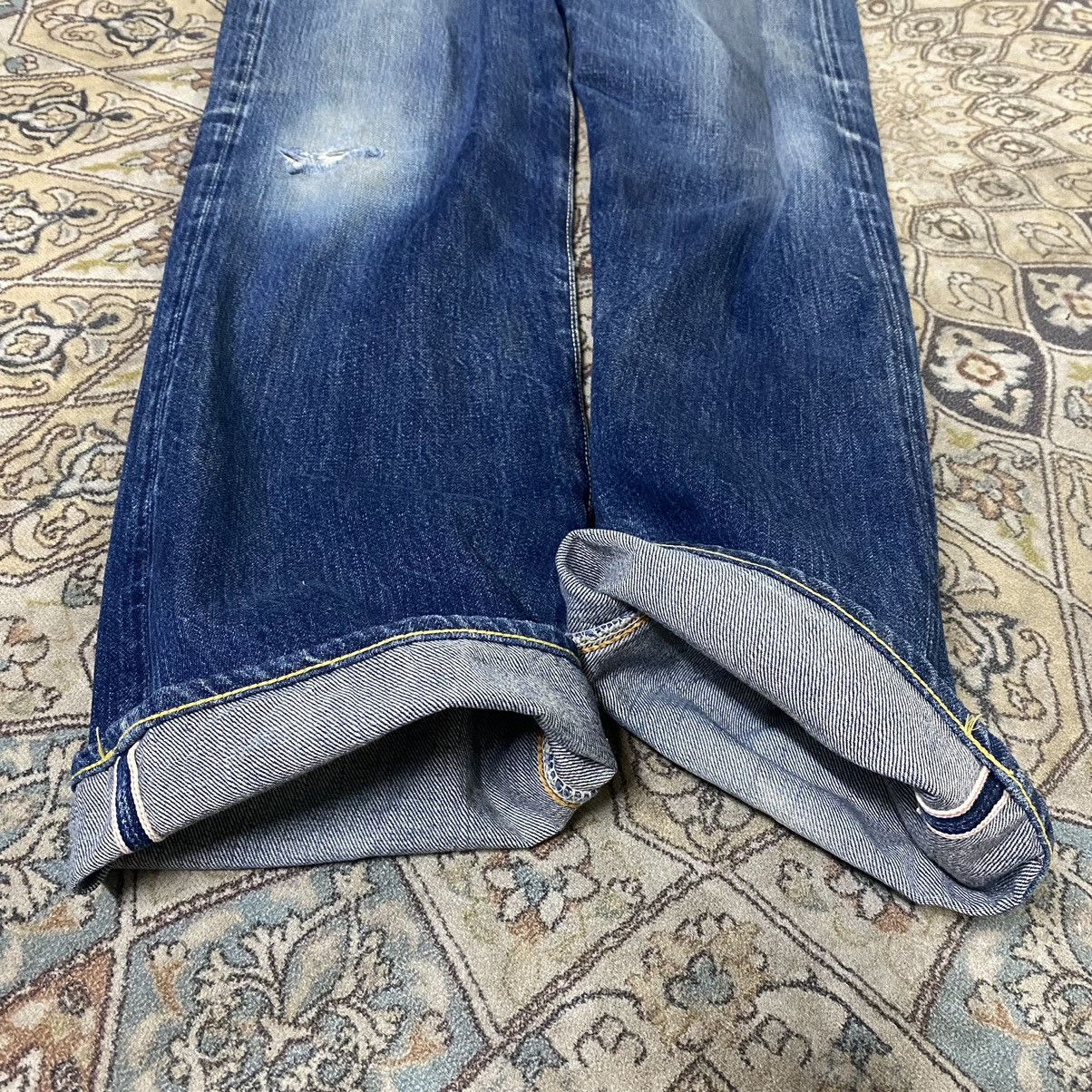The Real McCoy's Vintage The Real McCoy Distressed Denim Selvedge Jeans 32x33 Size US 32 / EU 48 - 16 Thumbnail