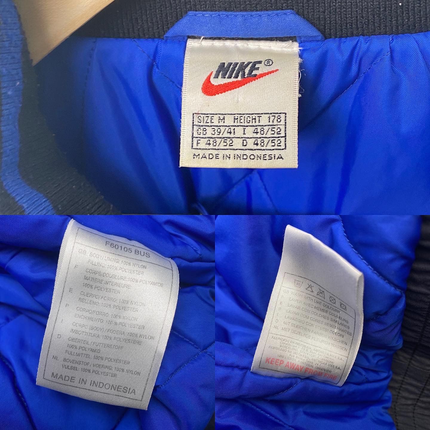 Nike USA Swoosh Embroidered Big Logo Nylon Jacket Vintage 90s Size US M / EU 48-50 / 2 - 10 Thumbnail