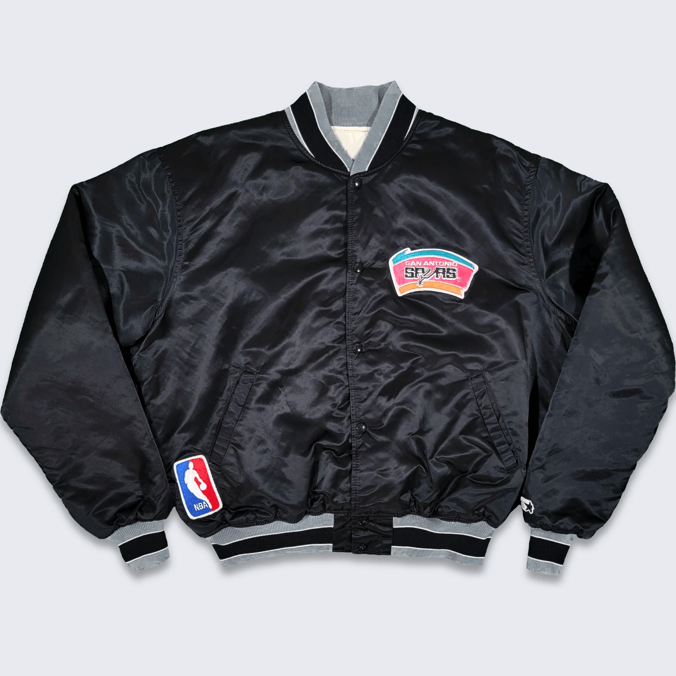 San Antonio Spurs Vintage 80s Starter Satin Bomber Jacket