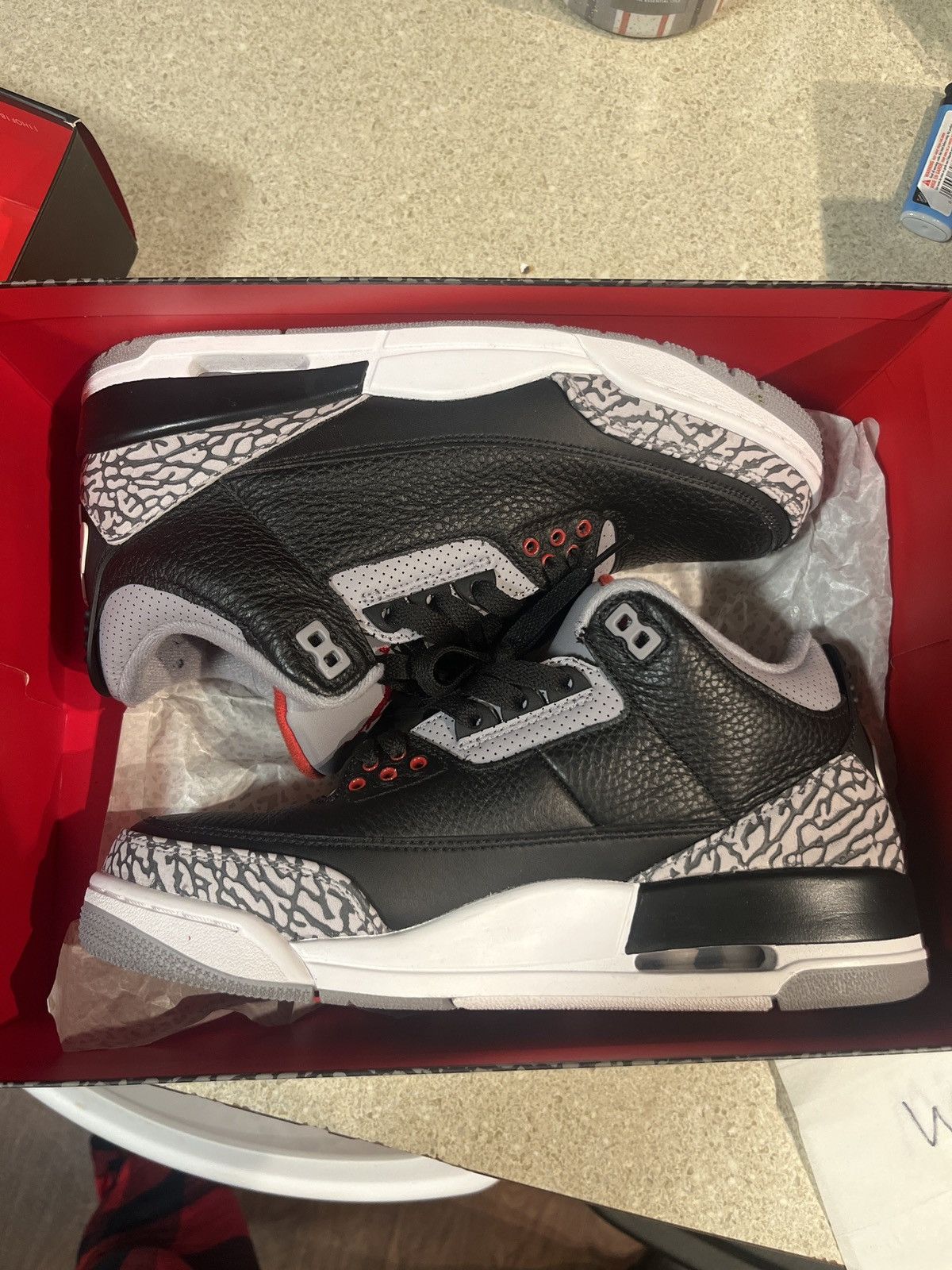 Jordan Brand Jordan Retro 3 Black Cement Size US 8 / EU 41 - 2 Thumbnail