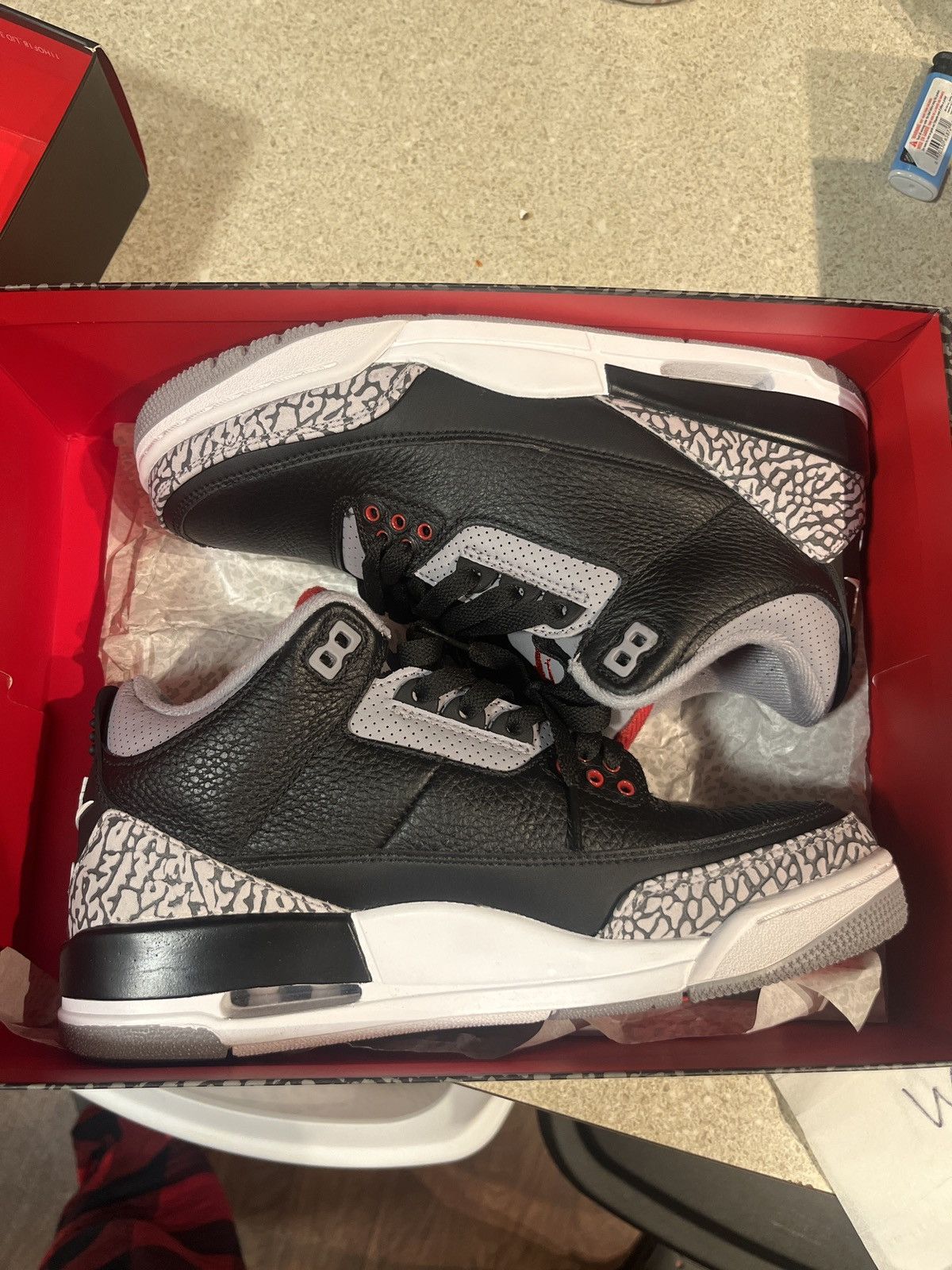 Jordan Brand Jordan Retro 3 Black Cement Size US 8 / EU 41 - 3 Thumbnail