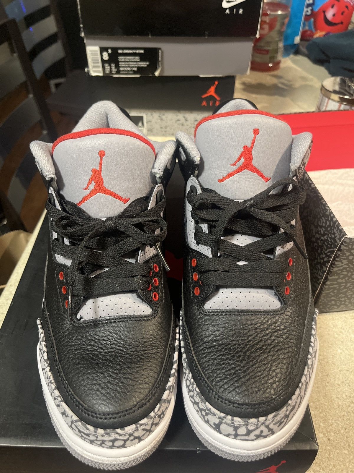 Jordan Brand Jordan Retro 3 Black Cement Size US 8 / EU 41 - 4 Thumbnail