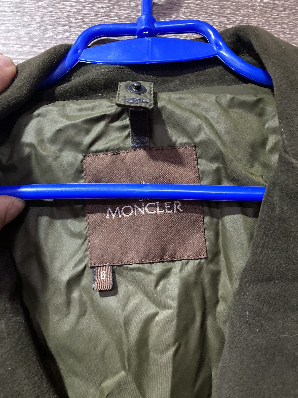 Moncler Moncler Long Coat Velvet vintage Size US XL / EU 56 / 4 - 3 Thumbnail