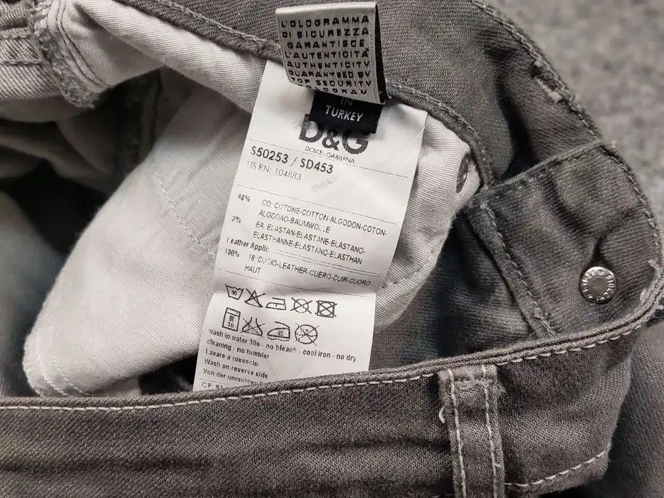 Dolce & Gabbana Vintage 90's Dolce & Gabbana Slimmy Women's Gray Denim Jeans Size 25" / US 0 / IT 36 - 8 Thumbnail