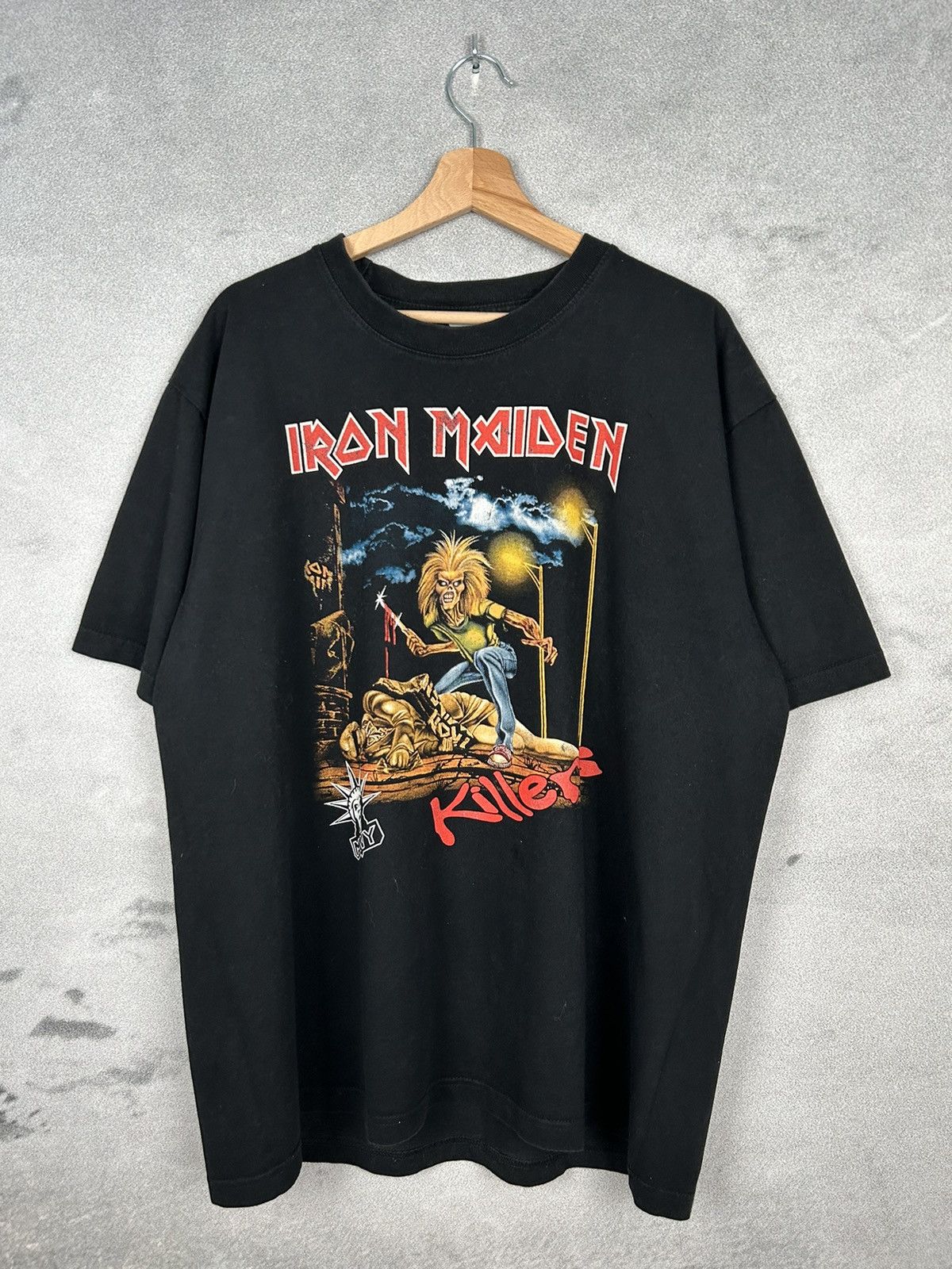 Band Tees × Vintage Vintage Iron Maiden Killers Rock Band Tee Metal Graphic Size US XL / EU 56 / 4 - 1 Thumbnail