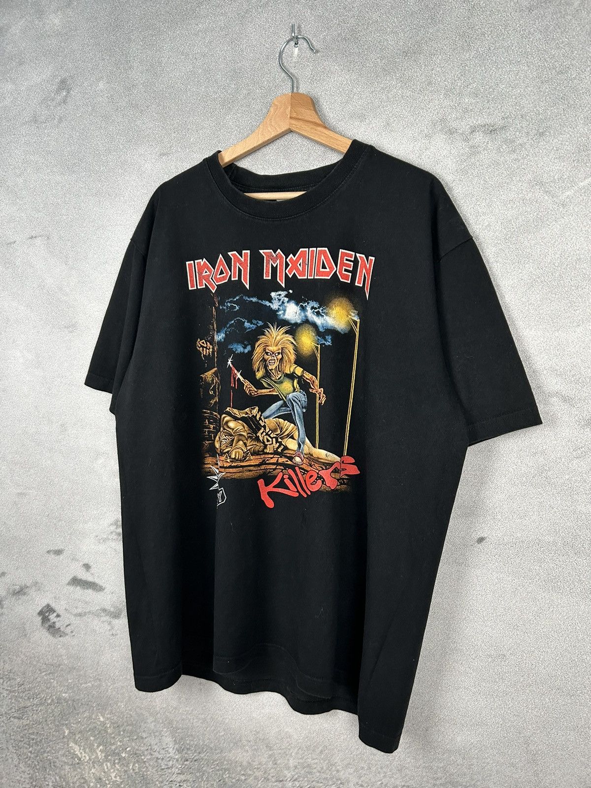 Band Tees × Vintage Vintage Iron Maiden Killers Rock Band Tee Metal Graphic Size US XL / EU 56 / 4 - 2 Thumbnail