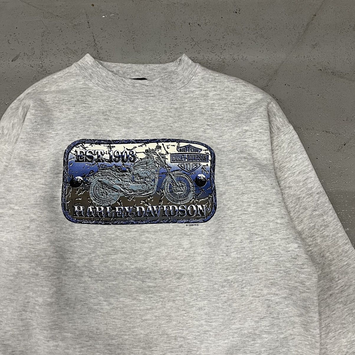 Harley Davidson × Vintage Vintage 90s Harley Davidson Crewneck Size US XL / EU 56 / 4 - 2 Thumbnail