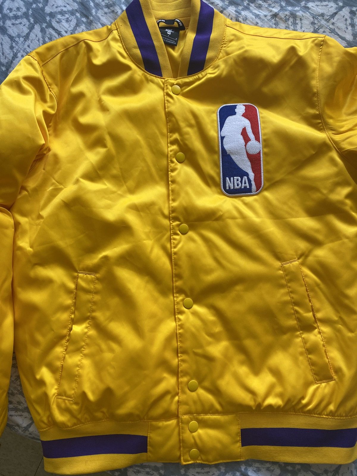 NBA × Nike Nike SB X NBA yellow and purple bomber Size US M / EU 48-50 / 2 - 1 Thumbnail