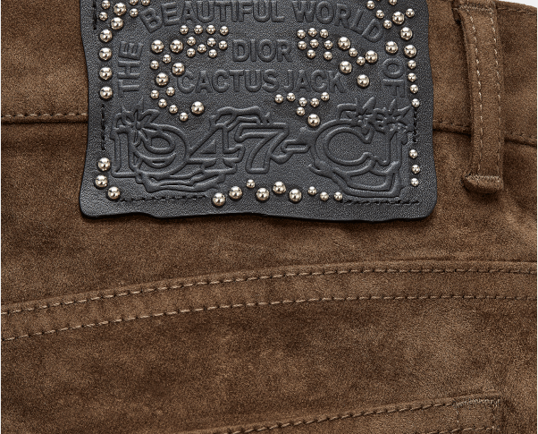 Dior × Travis Scott o1w1odb1y Slim Fit Jeans in Mocha Brown Size US 28 / EU 44 - 4 Thumbnail