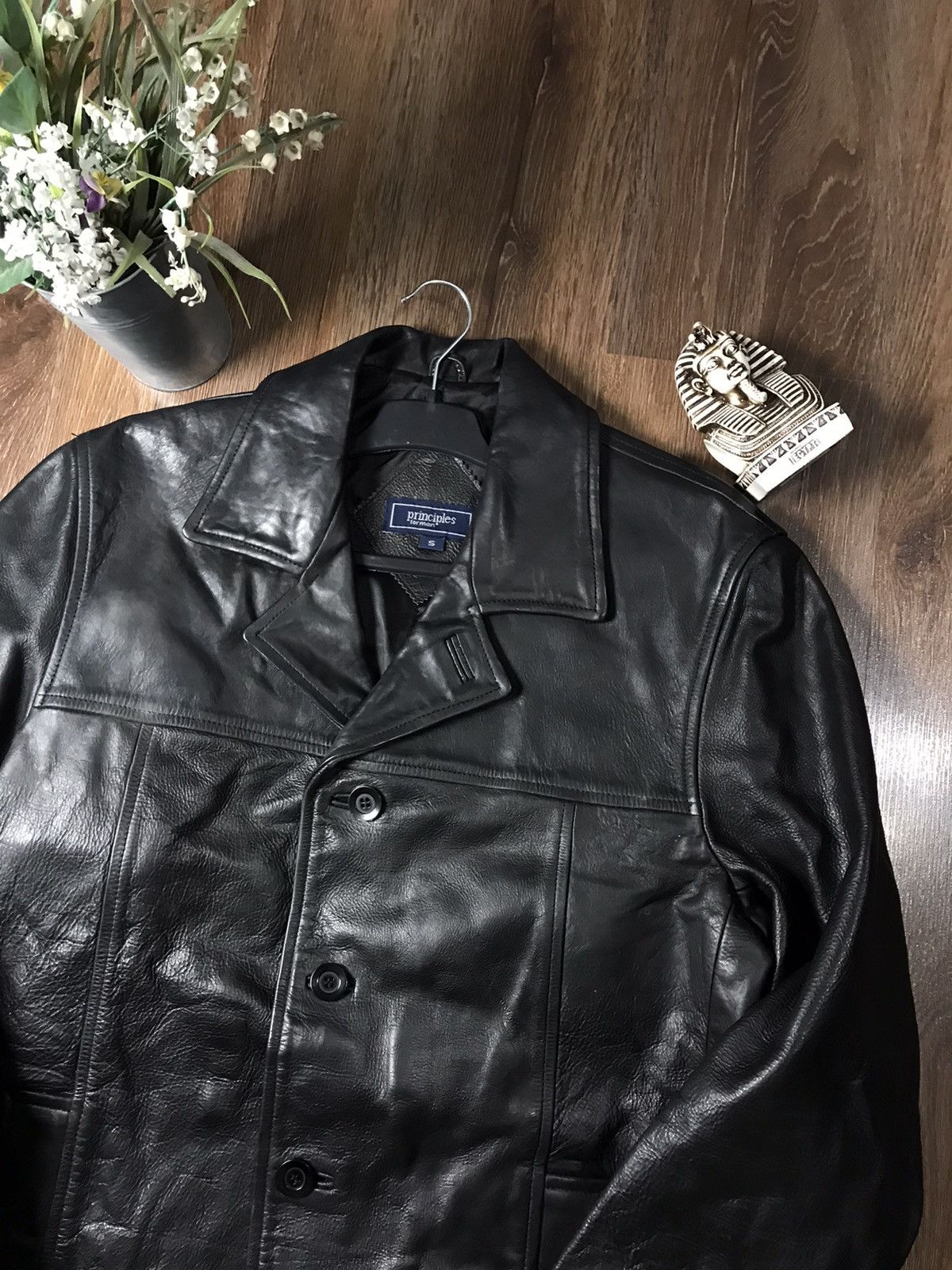Genuine Leather × Vintage Vintage Principles for Men Leather jacket Size US S / EU 44-46 / 1 - 2 Thumbnail