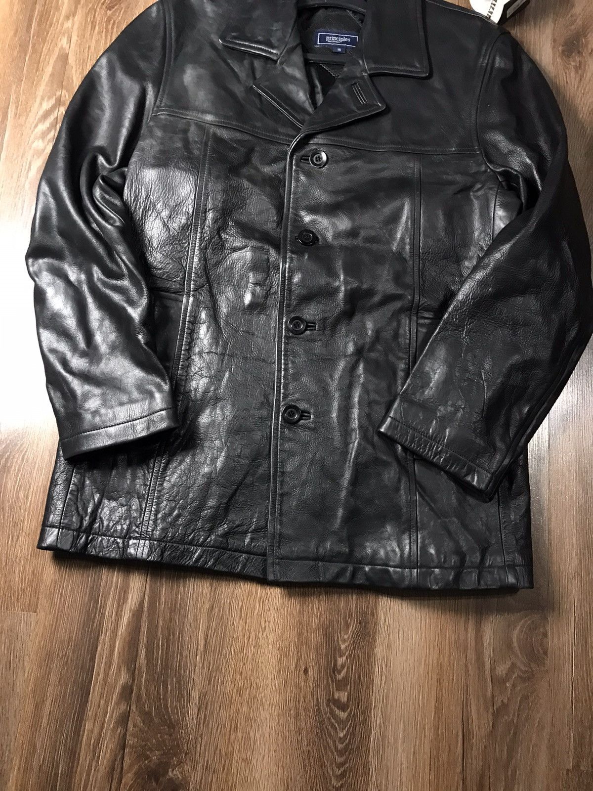Genuine Leather × Vintage Vintage Principles for Men Leather jacket Size US S / EU 44-46 / 1 - 3 Thumbnail