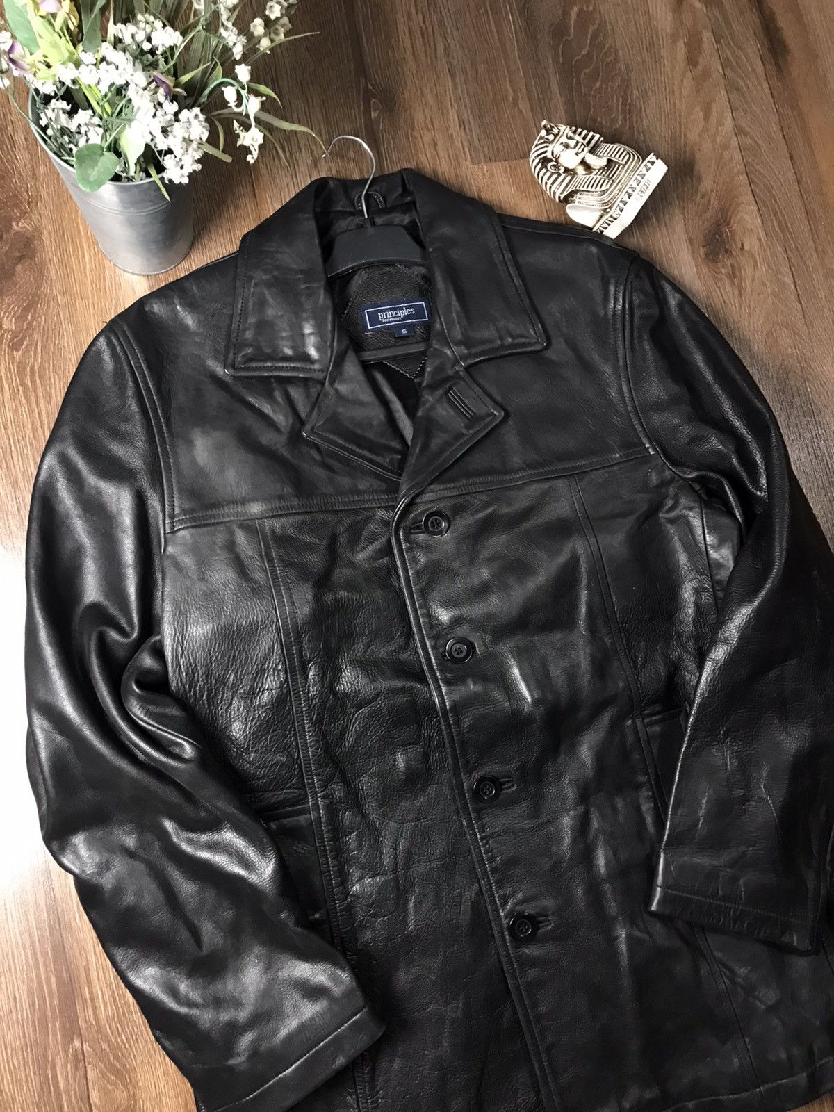 Genuine Leather × Vintage Vintage Principles for Men Leather jacket Size US S / EU 44-46 / 1 - 4 Thumbnail