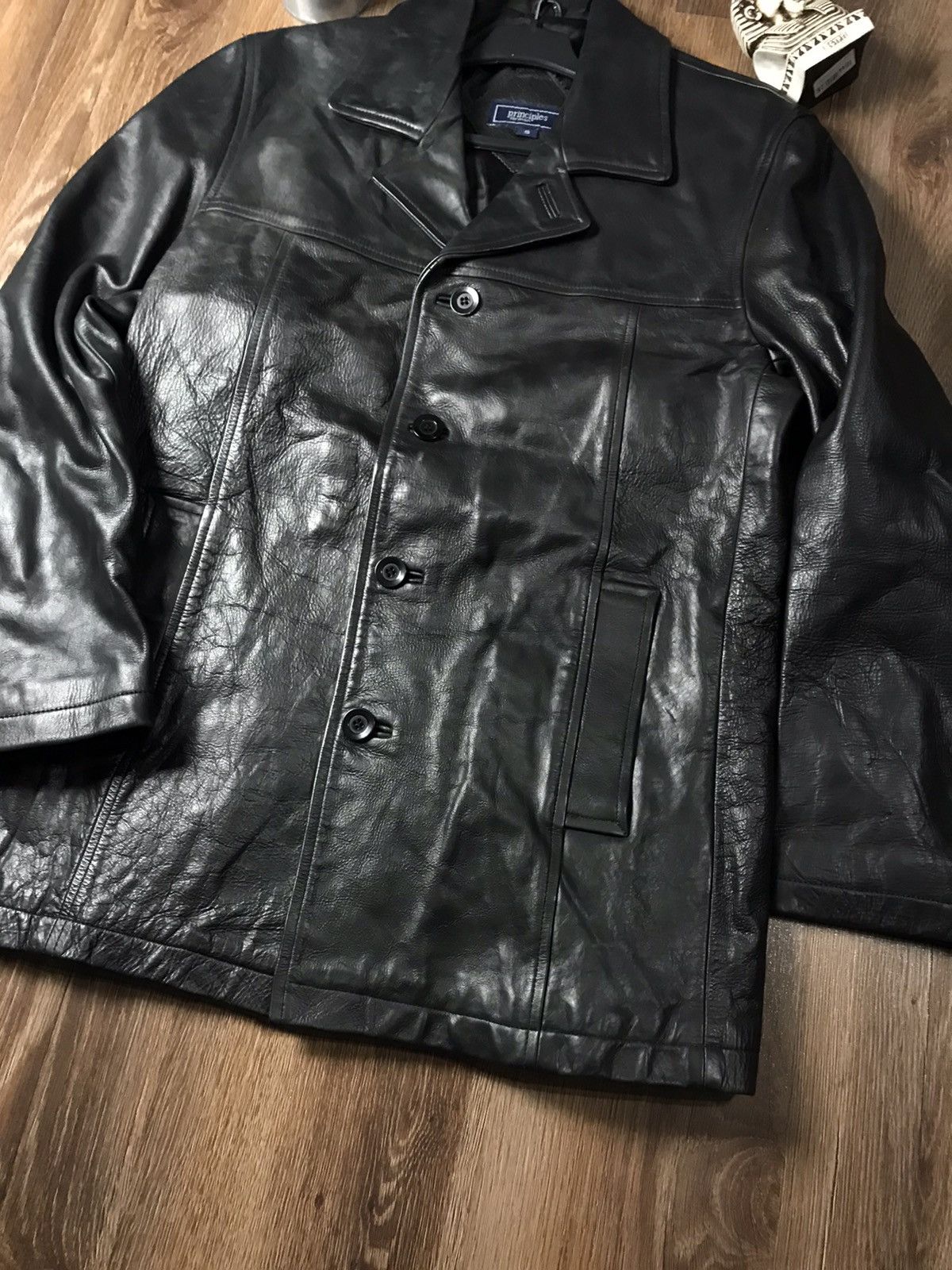 Genuine Leather × Vintage Vintage Principles for Men Leather jacket Size US S / EU 44-46 / 1 - 5 Thumbnail