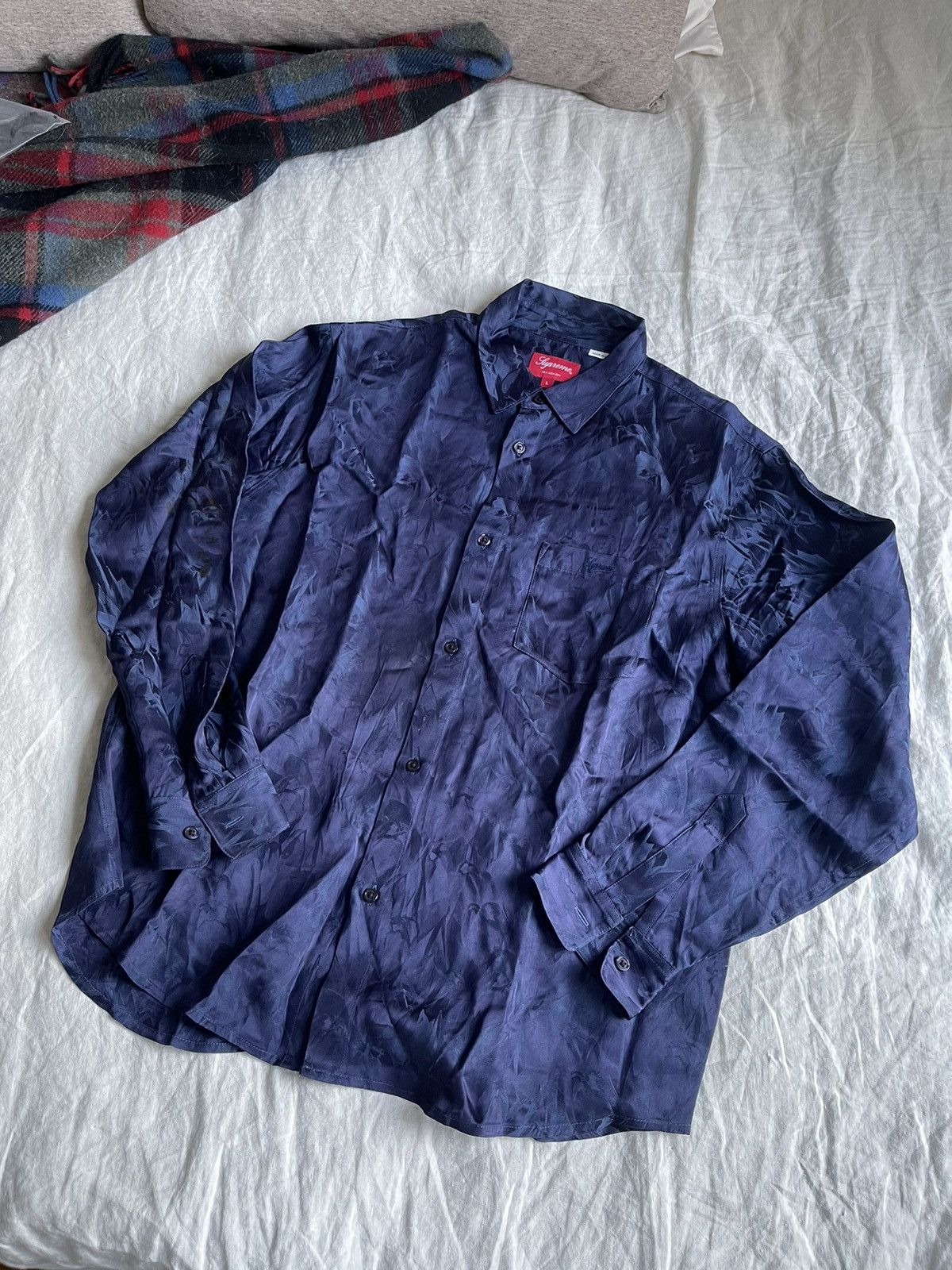 Supreme Iridescent Button Up Shirt | Grailed