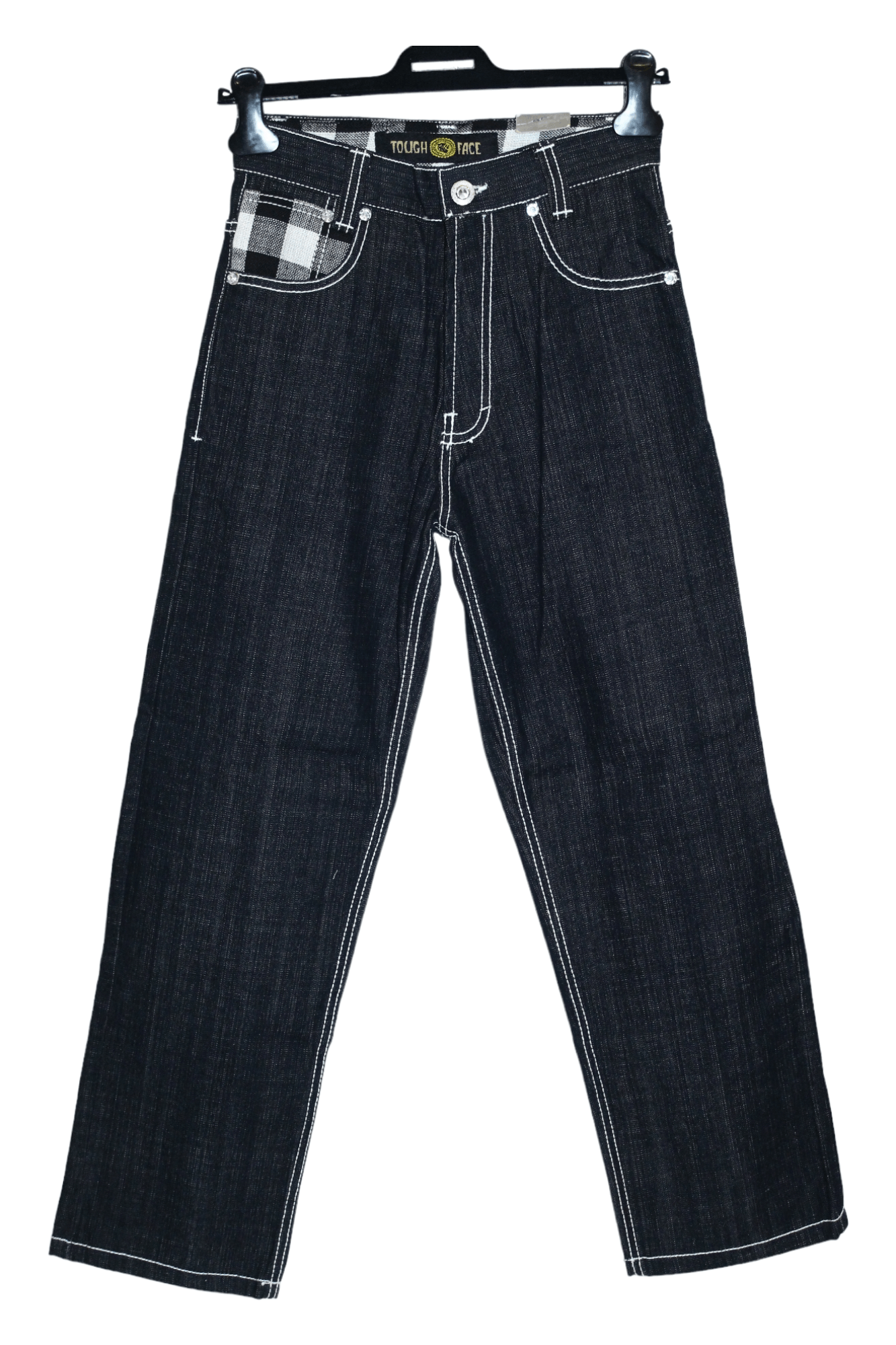 Japanese Brand 💥VTG TOUGH FACE Raw Denim Baggy Rap Jeans Size US 28 / EU 44 - 1 Thumbnail