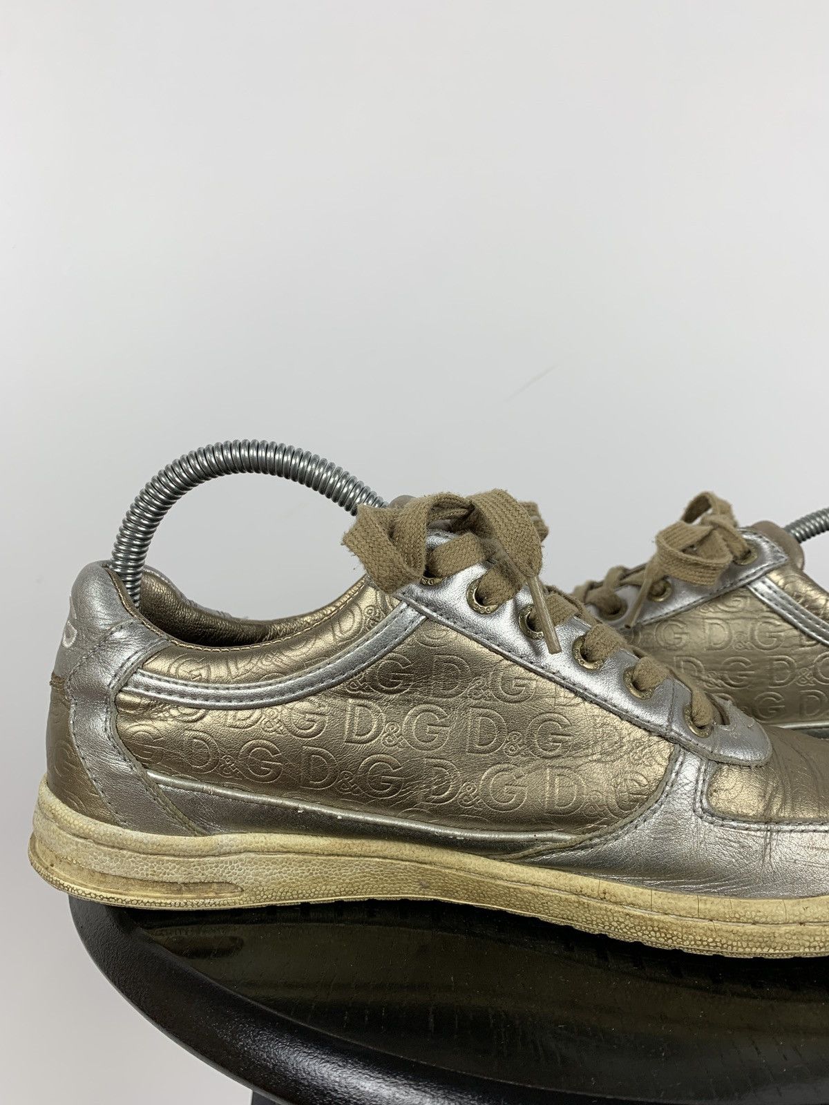Dolce & Gabbana Vintage Dolce&Gabbana Mouse Monogram Low Top Sneakers Size US 8 / IT 38 - 16 Thumbnail