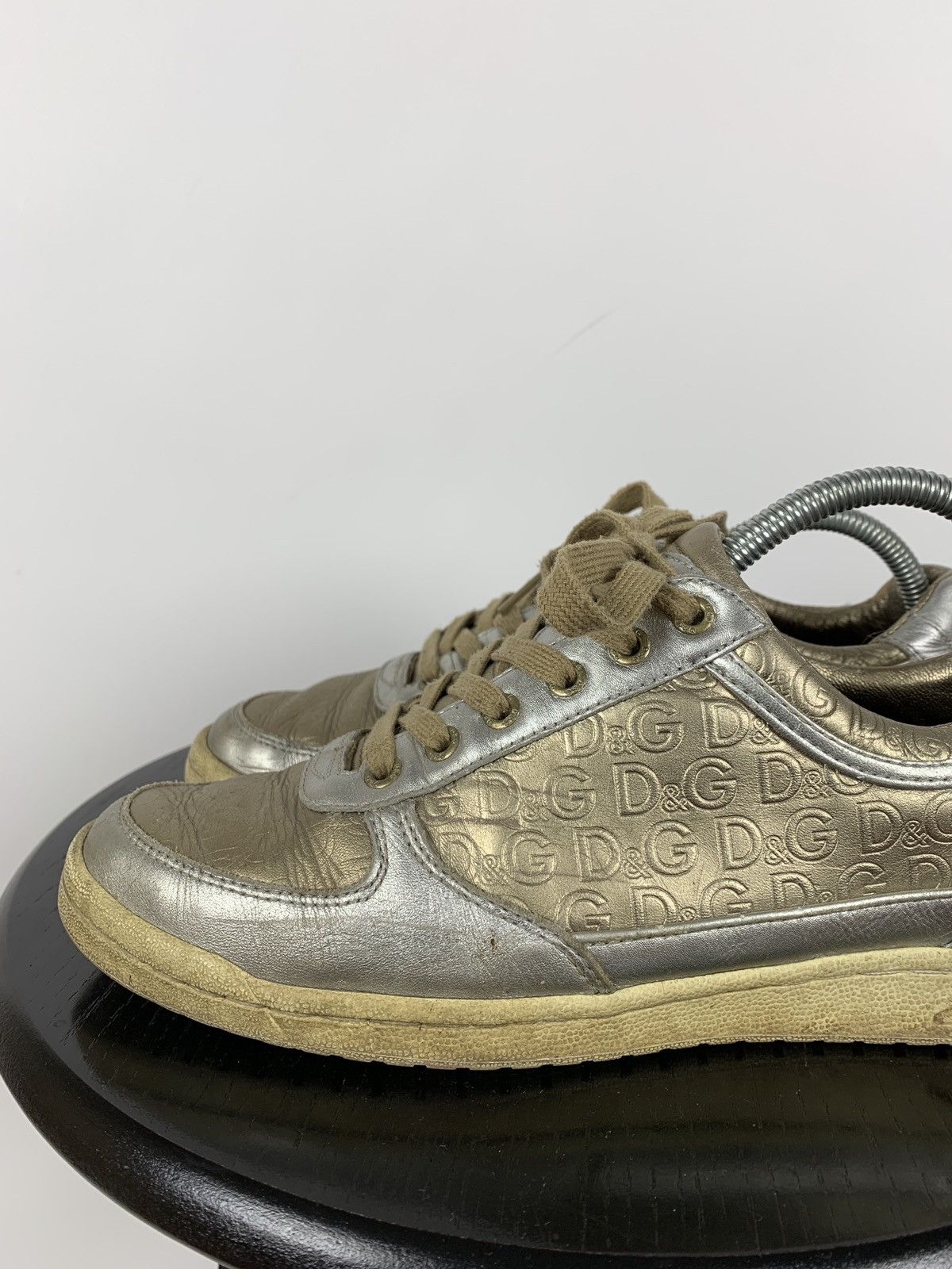 Dolce & Gabbana Vintage Dolce&Gabbana Mouse Monogram Low Top Sneakers Size US 8 / IT 38 - 10 Thumbnail