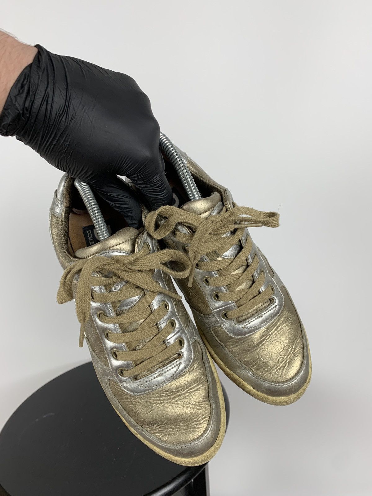 Dolce & Gabbana Vintage Dolce&Gabbana Mouse Monogram Low Top Sneakers Size US 8 / IT 38 - 3 Thumbnail