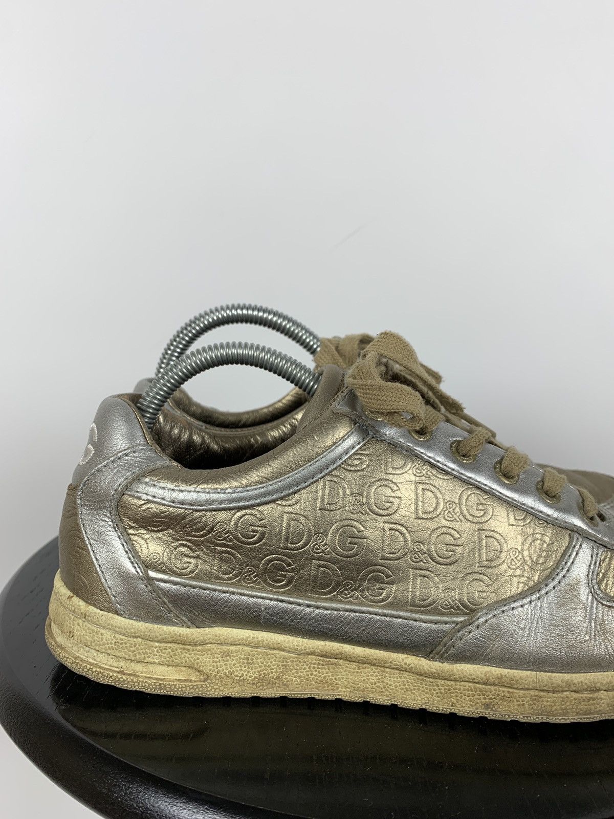 Dolce & Gabbana Vintage Dolce&Gabbana Mouse Monogram Low Top Sneakers Size US 8 / IT 38 - 8 Thumbnail