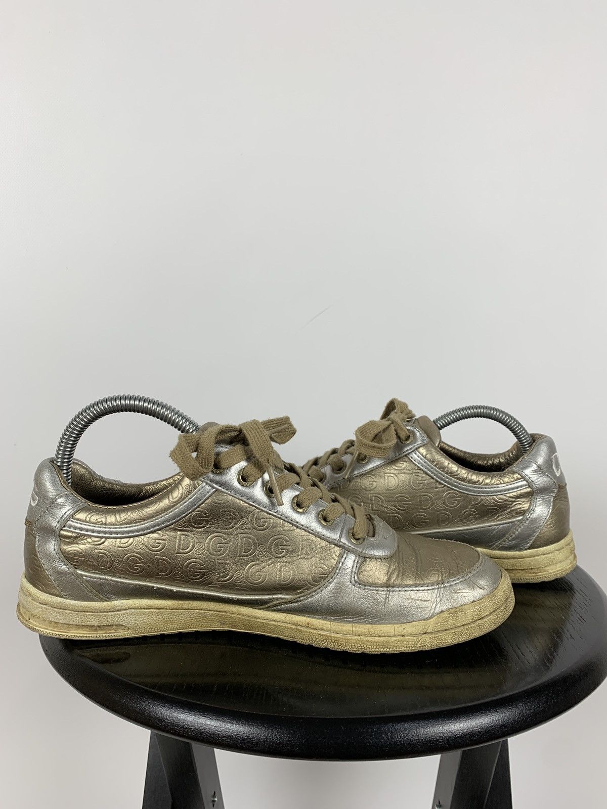 Dolce & Gabbana Vintage Dolce&Gabbana Mouse Monogram Low Top Sneakers Size US 8 / IT 38 - 15 Thumbnail