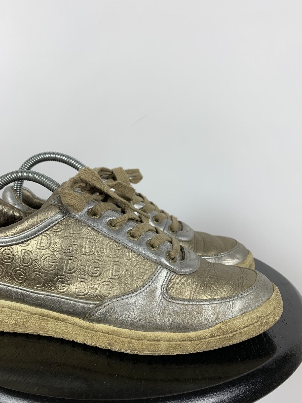 Dolce & Gabbana Vintage Dolce&Gabbana Mouse Monogram Low Top Sneakers Size US 8 / IT 38 - 9 Thumbnail