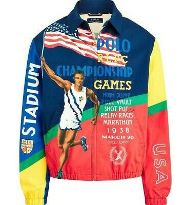 image of Polo Ralph Laurent Bayport Chariots Graphic Jacket , Men's (Size 2XL)