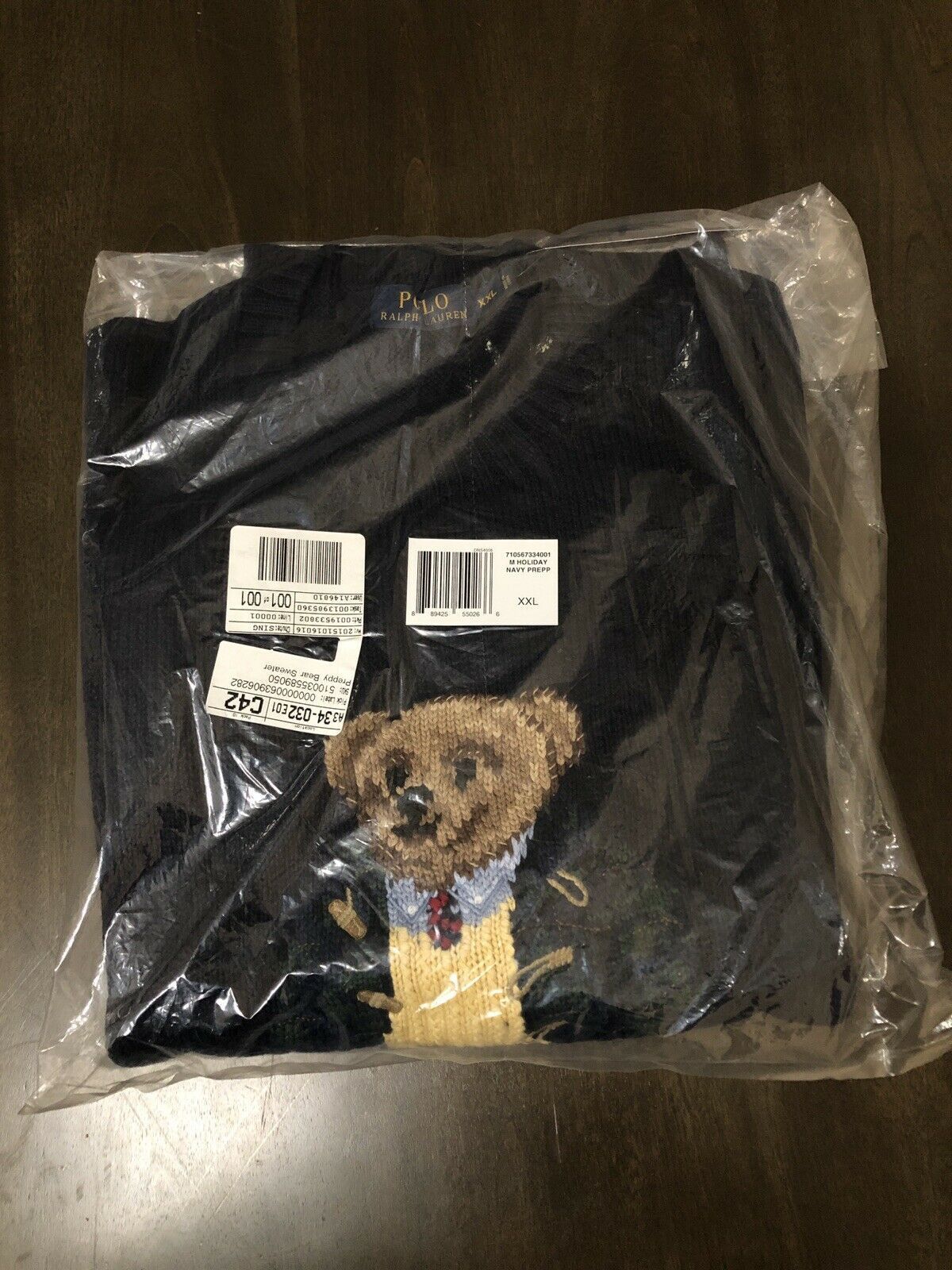 Polo Ralph Lauren Polo Ralph Lauren Holiday Preppy Bear Sweater Navy Blue XL Size US XL / EU 56 / 4 - 3 Thumbnail