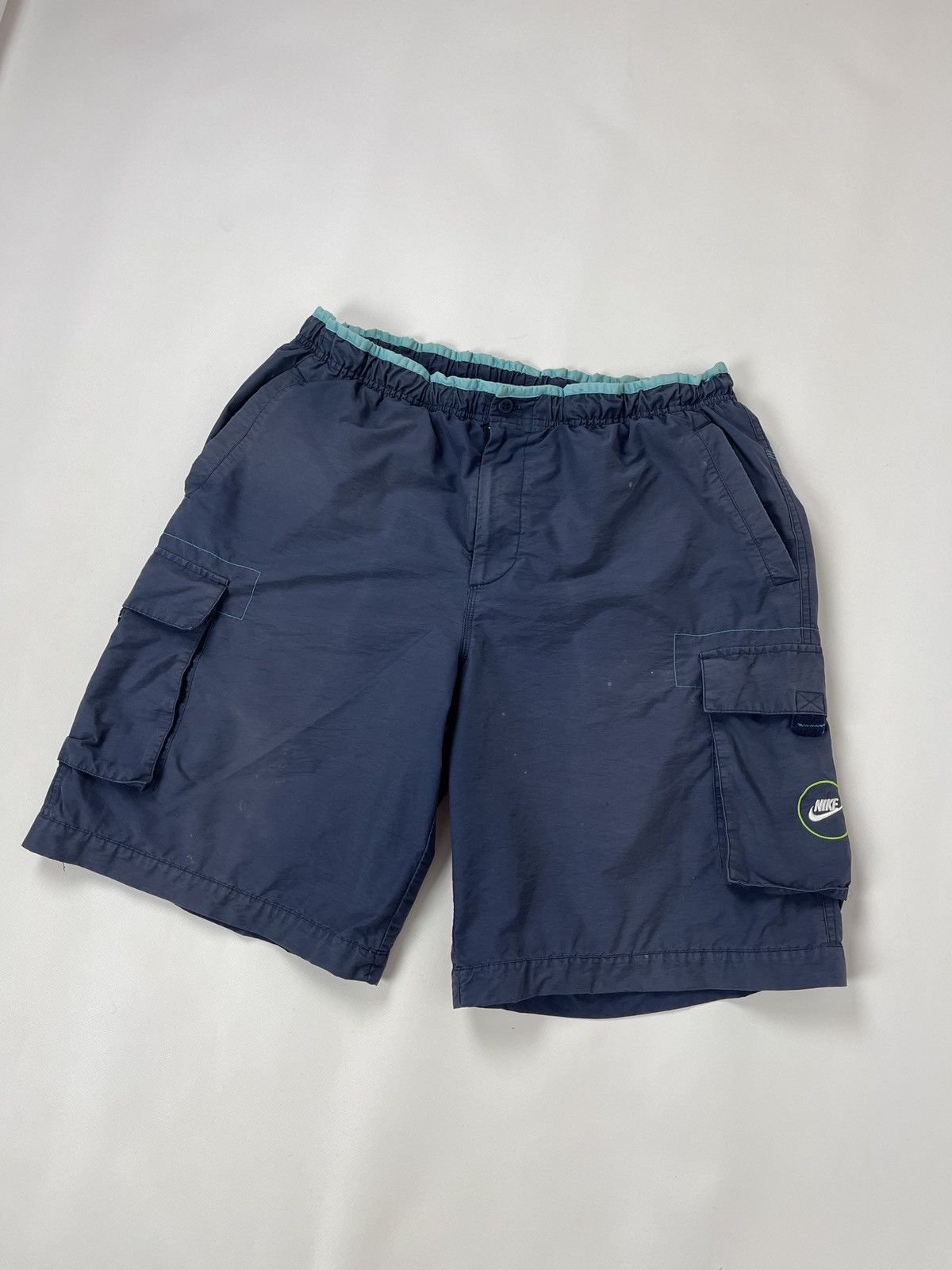Nike Nike vintage y2k nylon cotton cargo shorts logo swoosh Size US 36 / EU 52 - 1 Thumbnail