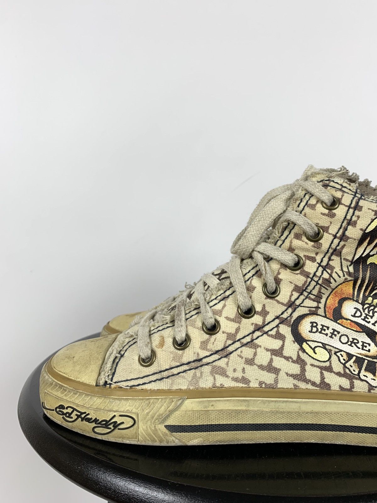 Christian Audigier Vintage Ed Hardy by Christian Audigier Hi Top Sneakers Size US 7 / IT 37 - 14 Thumbnail