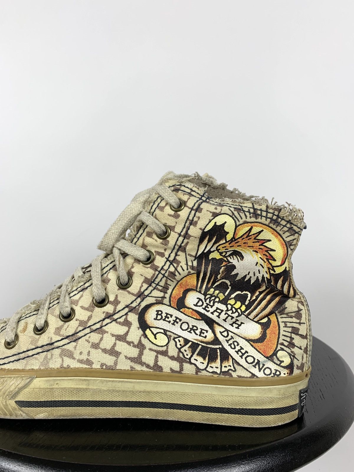 Christian Audigier Vintage Ed Hardy by Christian Audigier Hi Top Sneakers Size US 7 / IT 37 - 13 Thumbnail