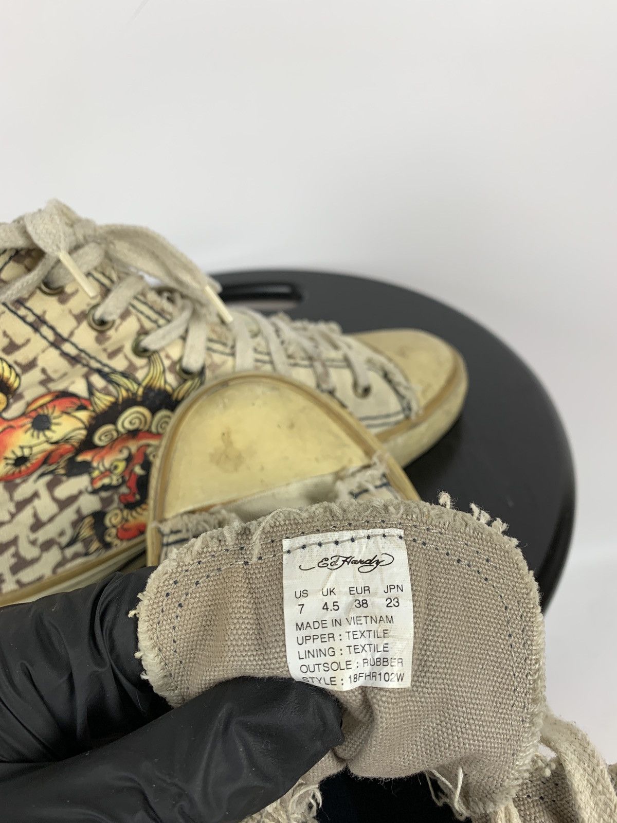 Christian Audigier Vintage Ed Hardy by Christian Audigier Hi Top Sneakers Size US 7 / IT 37 - 19 Thumbnail