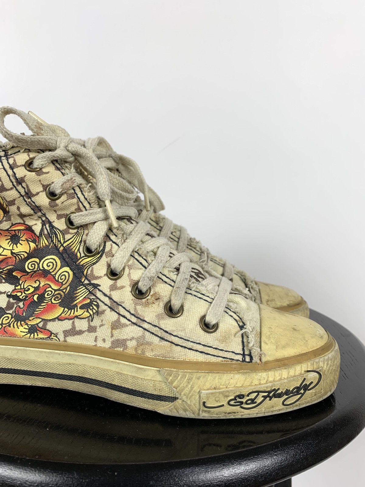 Christian Audigier Vintage Ed Hardy by Christian Audigier Hi Top Sneakers Size US 7 / IT 37 - 11 Thumbnail