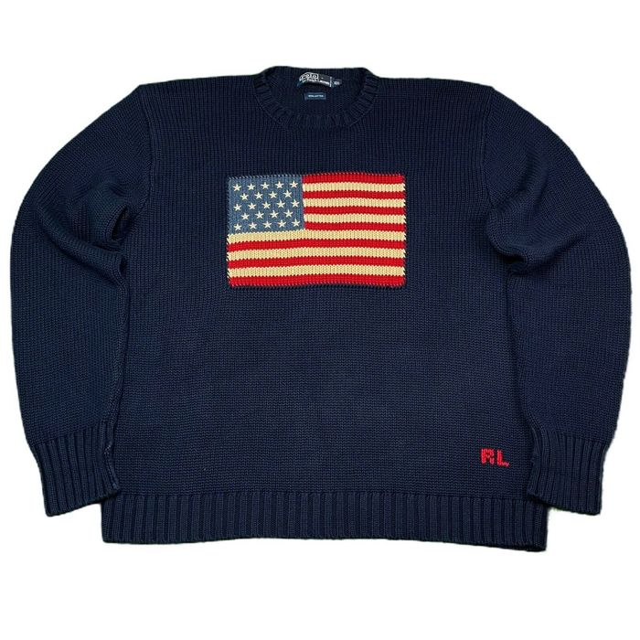 Ralph lauren discount navy flag sweater