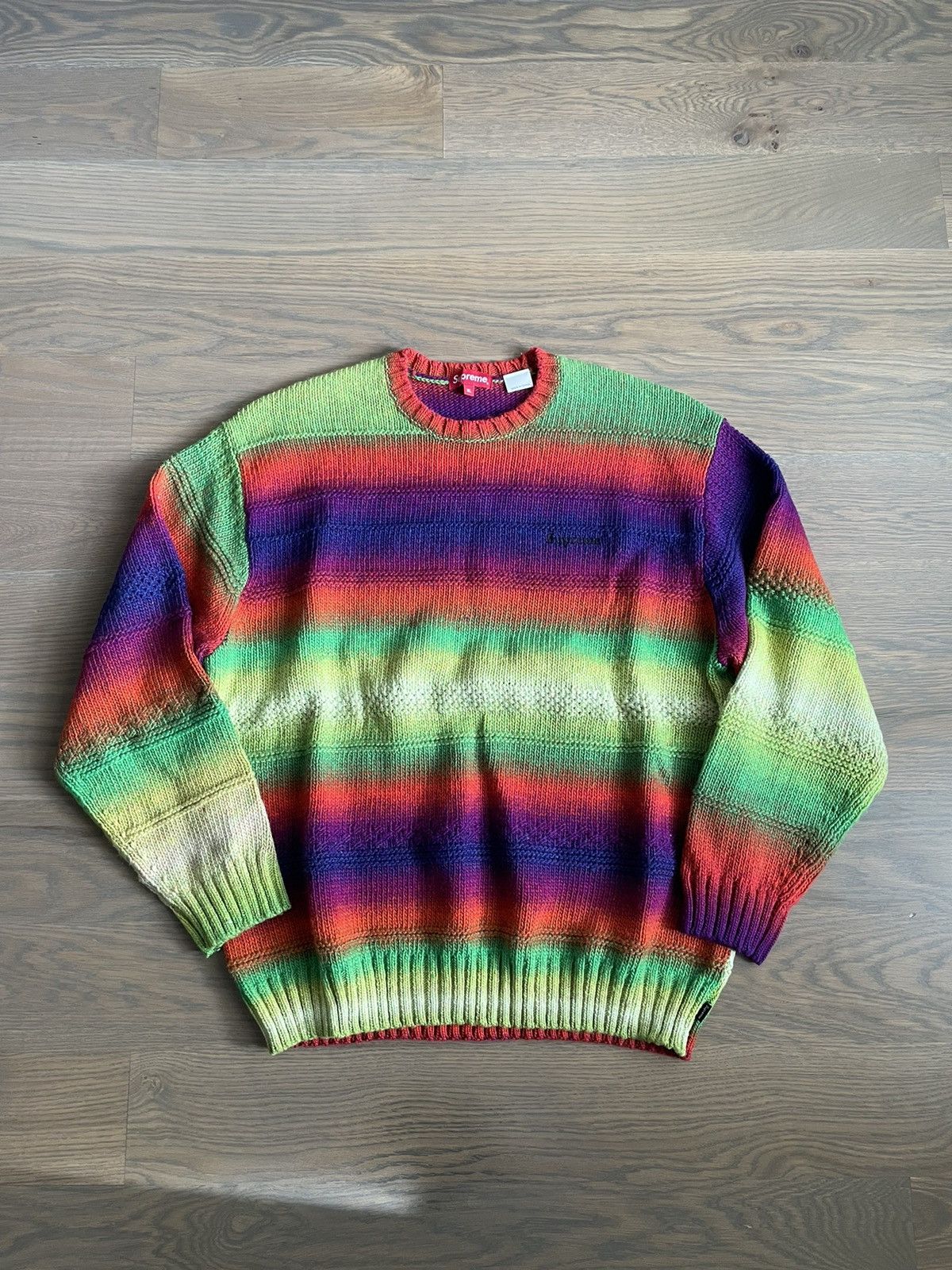 Supreme Supreme Gradient Stripe Sweater | Grailed