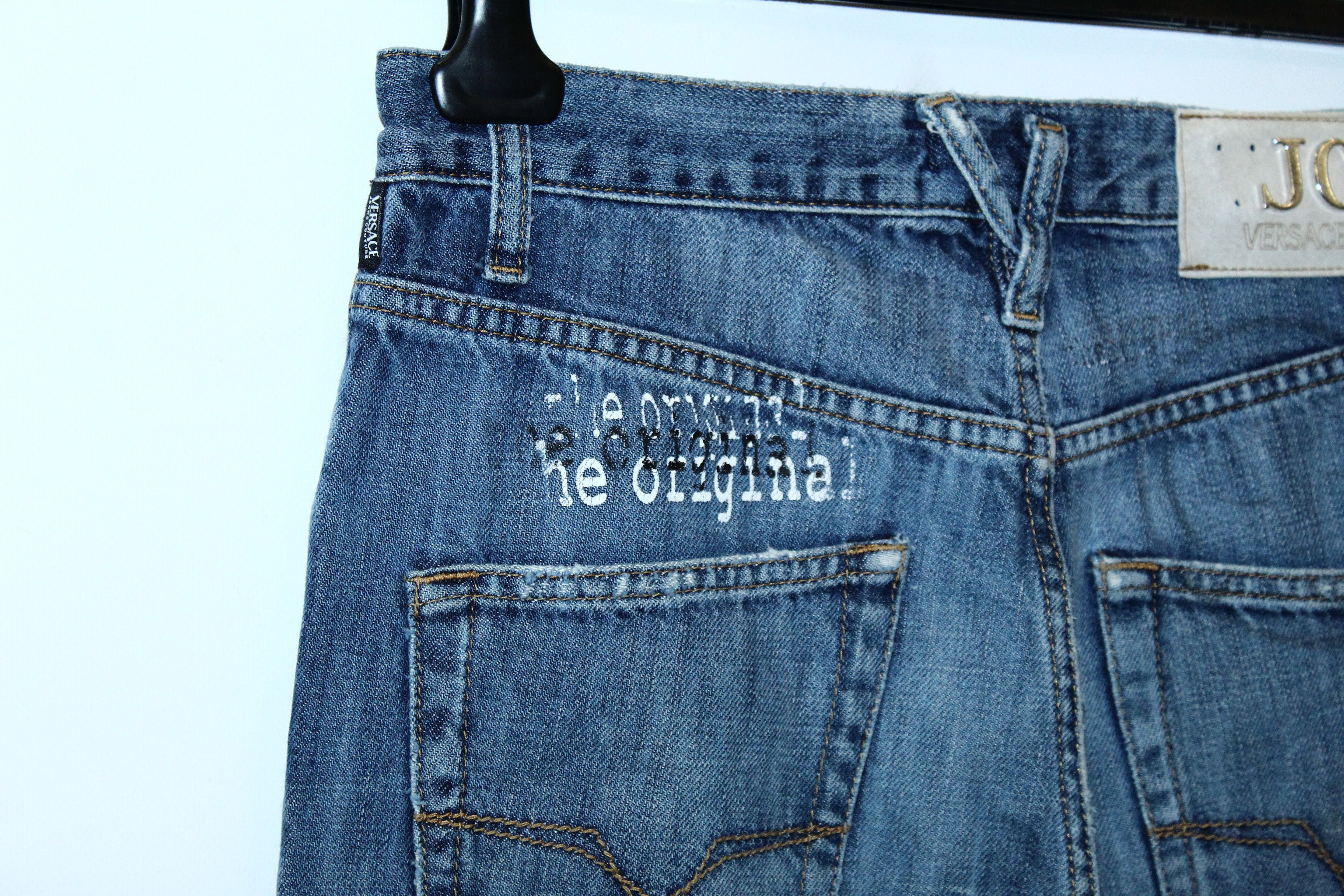 Versace Jeans Couture 💥VTG💥 Versace Stonewash Distressed Baggy Jeans Size 30" / US 8 / IT 44 - 7 Thumbnail