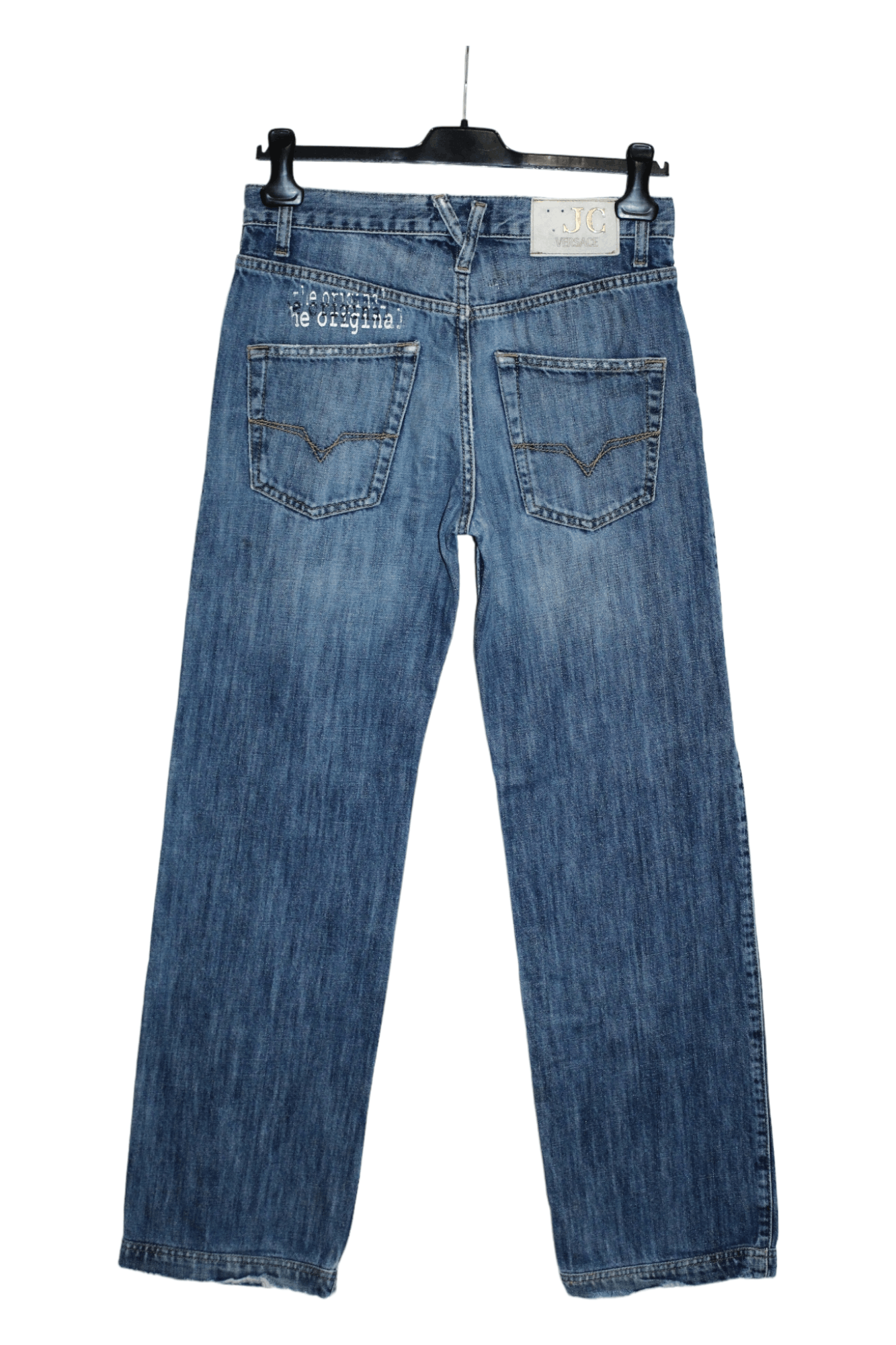 Versace Jeans Couture 💥VTG💥 Versace Stonewash Distressed Baggy Jeans Size 30" / US 8 / IT 44 - 4 Thumbnail