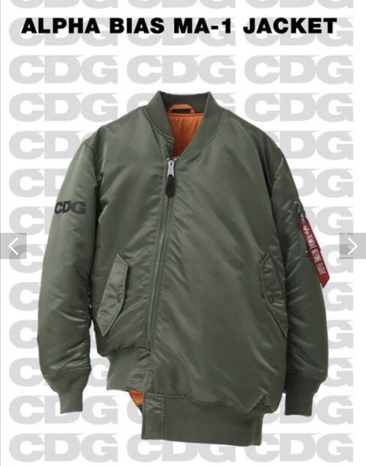 Comme des Garcons CDG comme des garcons Alpha industries reversible MA-1 |  Grailed