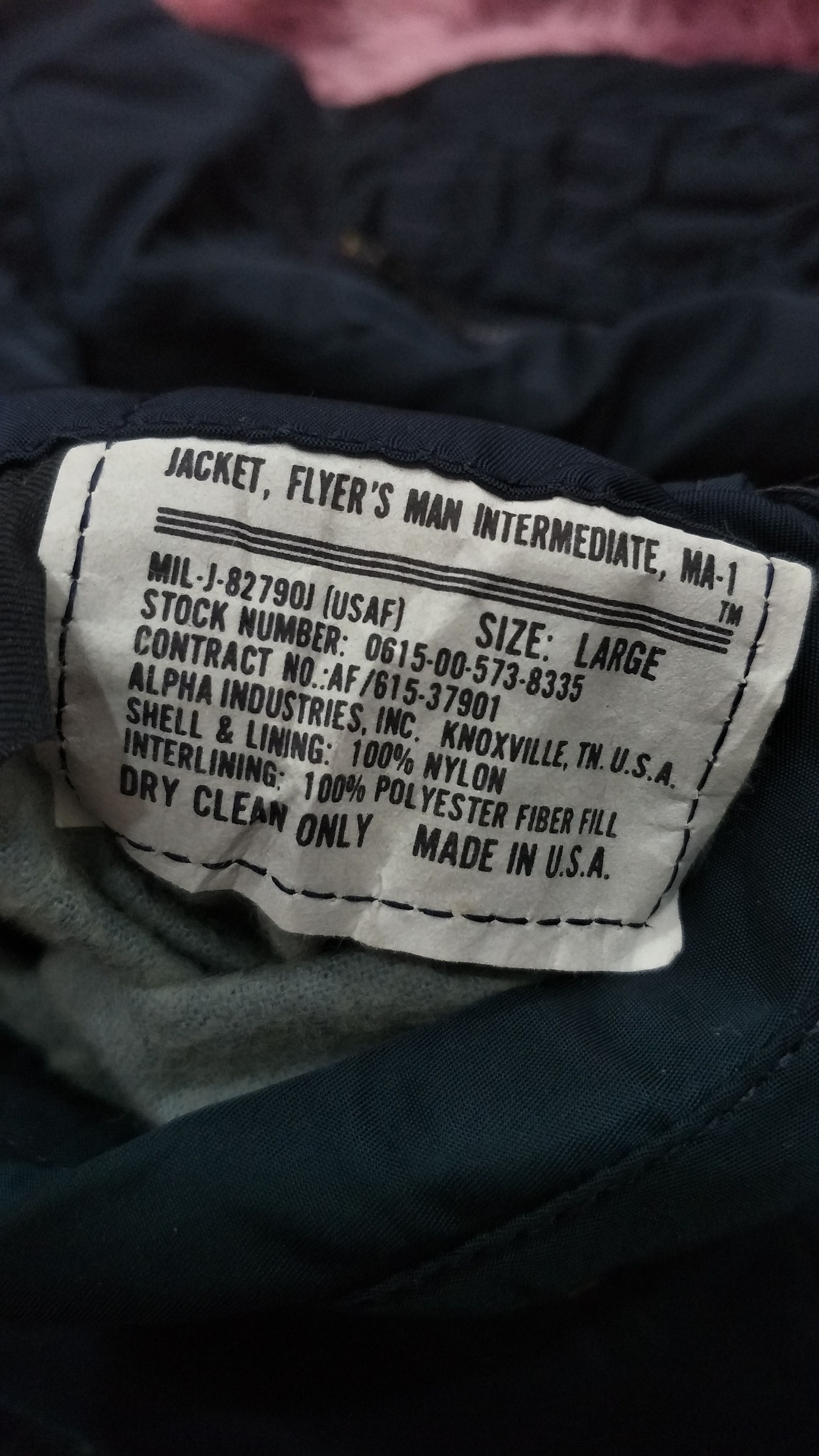 Alpha Industries ALPHA INDUSTRIES BOMBER JACKET Size US L / EU 52-54 / 3 - 3 Thumbnail