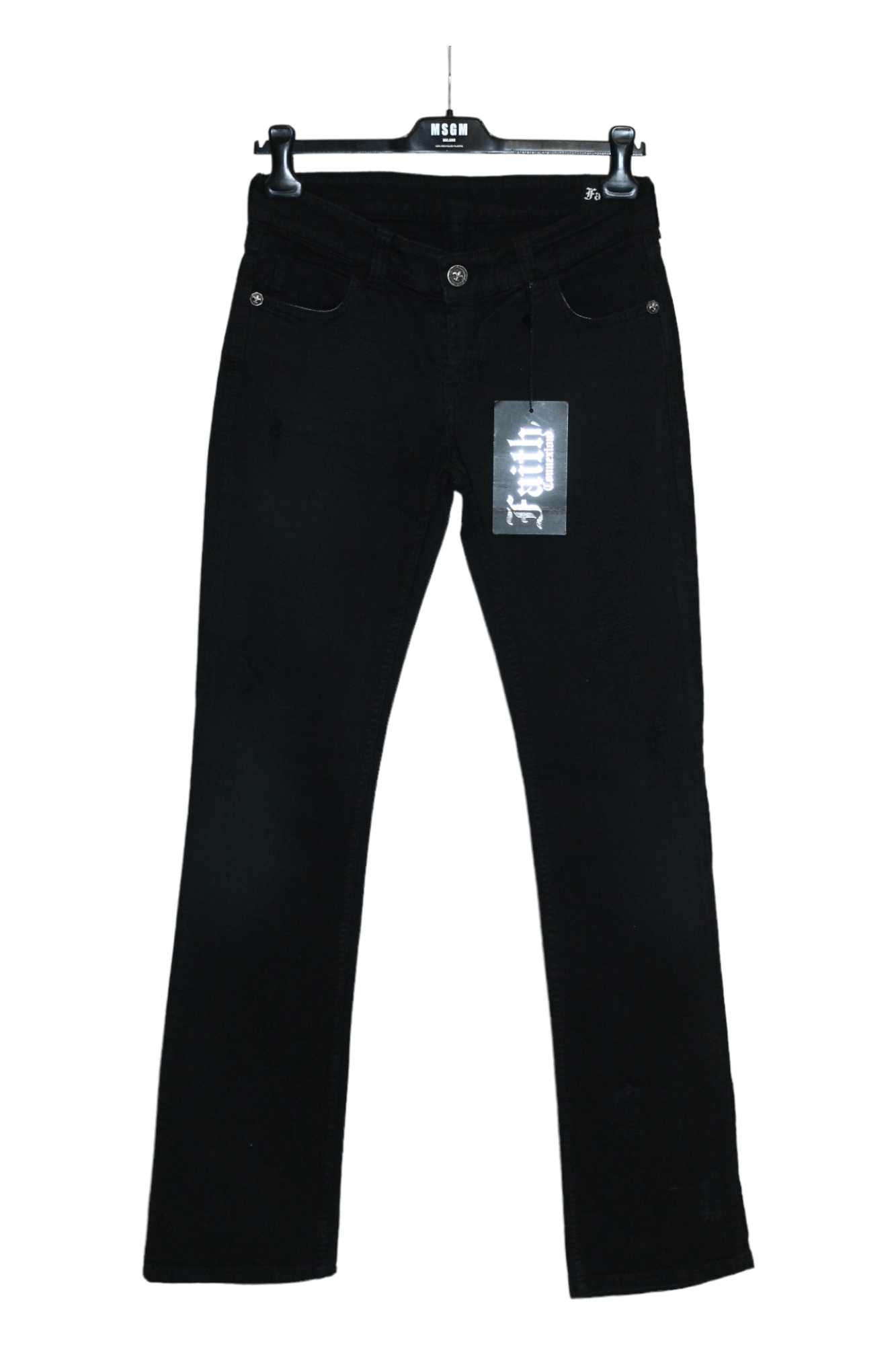 Faith Connexion Slim Fit Low Rise Gray Washed Jeans