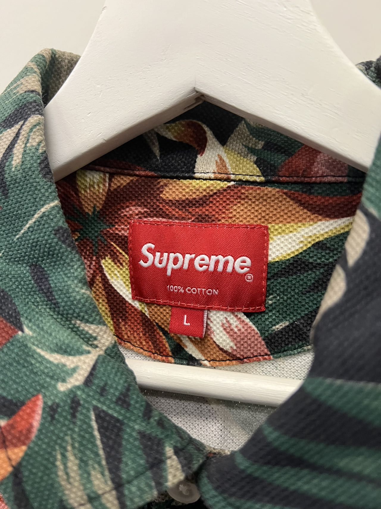 Supreme SUPREME FLORAL POLO SHORT BLACK SS12 SIZE L Size US L / EU 52-54 / 3 - 5 Thumbnail
