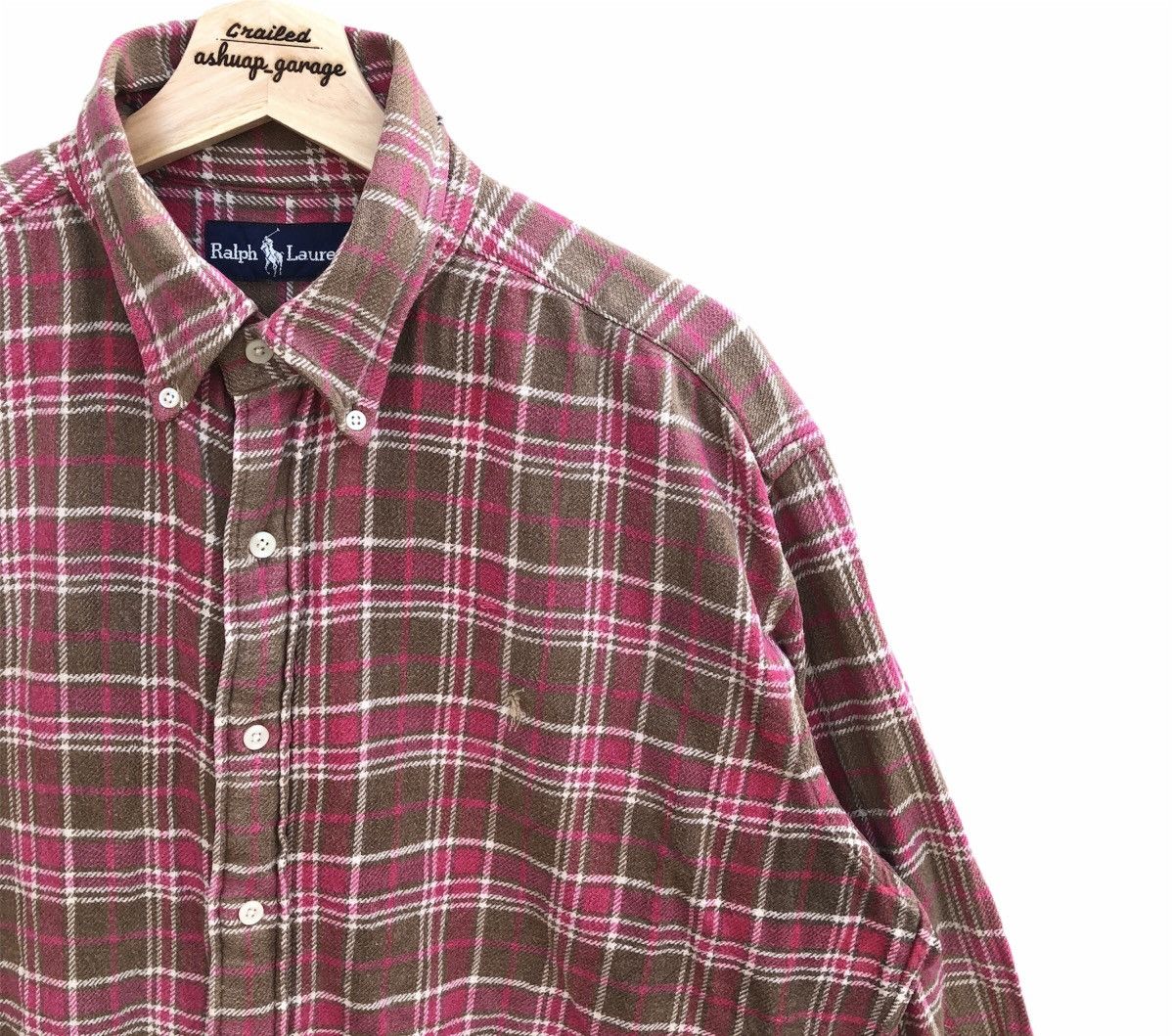 Designer × Flannel × Polo Ralph Lauren Vintage Polo Ralph Lauren Plates Oversized Flannel Size US XL / EU 56 / 4 - 4 Thumbnail