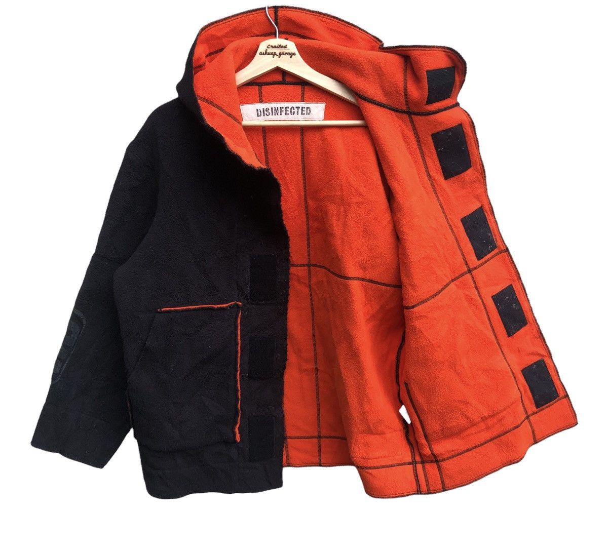 Japanese Brand Vintage Disinfected Fleece Hoodie Streetwear Size US L / EU 52-54 / 3 - 9 Thumbnail