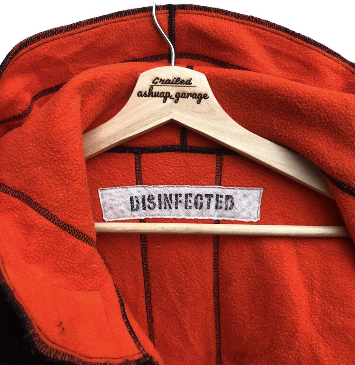 Japanese Brand Vintage Disinfected Fleece Hoodie Streetwear Size US L / EU 52-54 / 3 - 10 Thumbnail