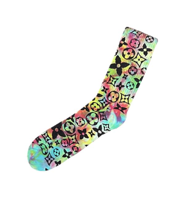 Imran Potato Imran Potato 'Lot Of Colors Nice' Multi LV Logo Socks