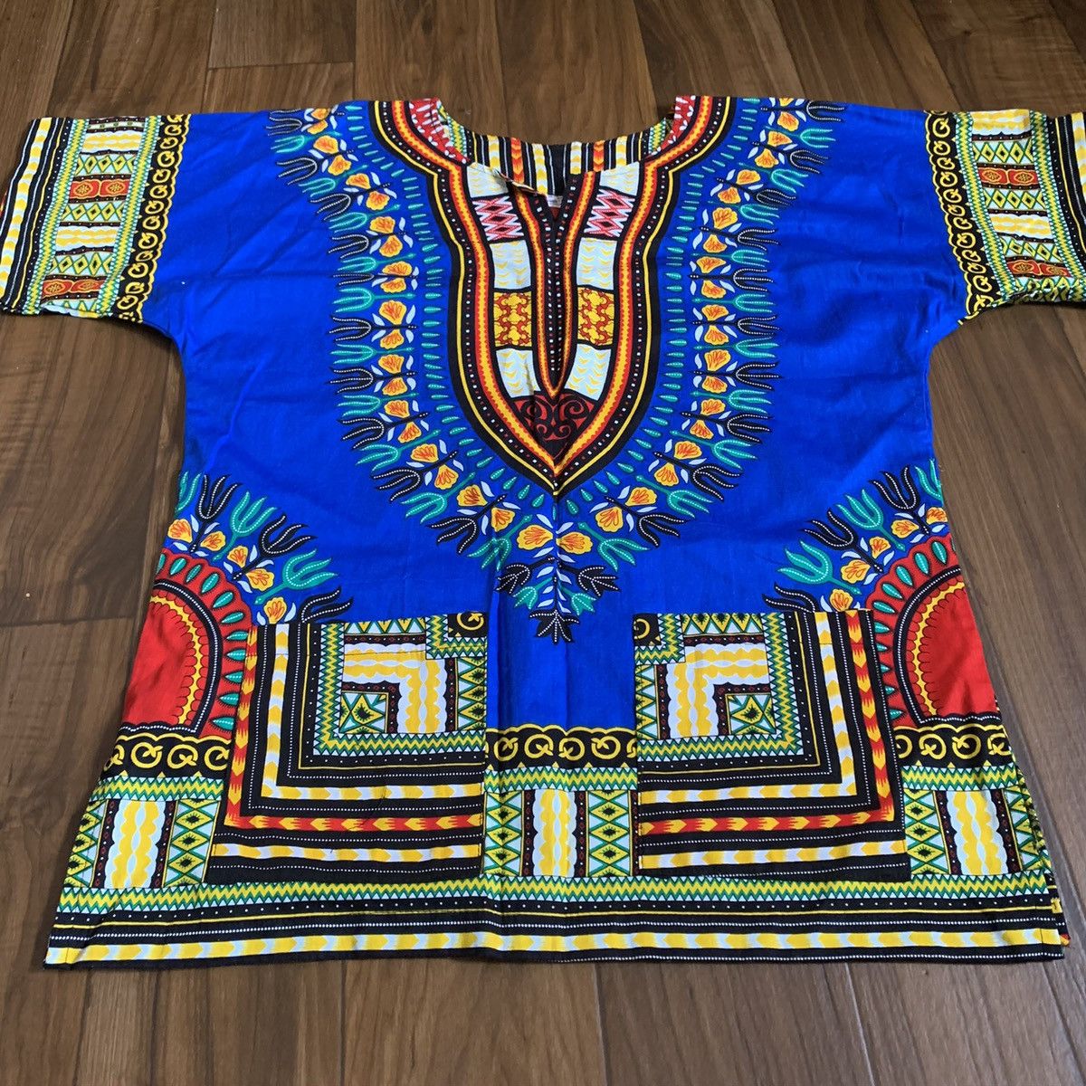 Vintage Vintage Western African Dashiki Tunic Top Size Small In Blue Size US S / EU 44-46 / 1 - 1 Thumbnail