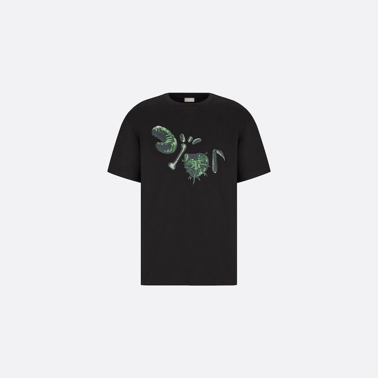 Dior × Travis Scott o1w1odb1y T-Shirt in Black Cotton Jersey Size US L / EU 52-54 / 3 - 1 Thumbnail