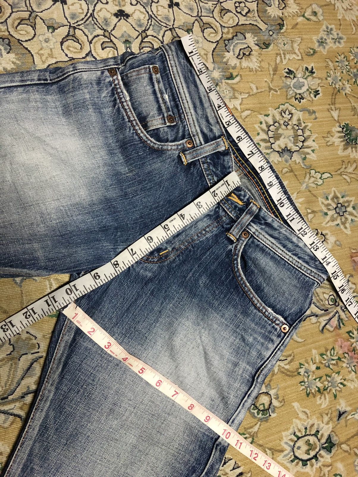Edwin × Japanese Brand FLARED⚡️⚡️EDWIN JAPAN WASHED BLUE DENIM Size US 29 - 3 Thumbnail