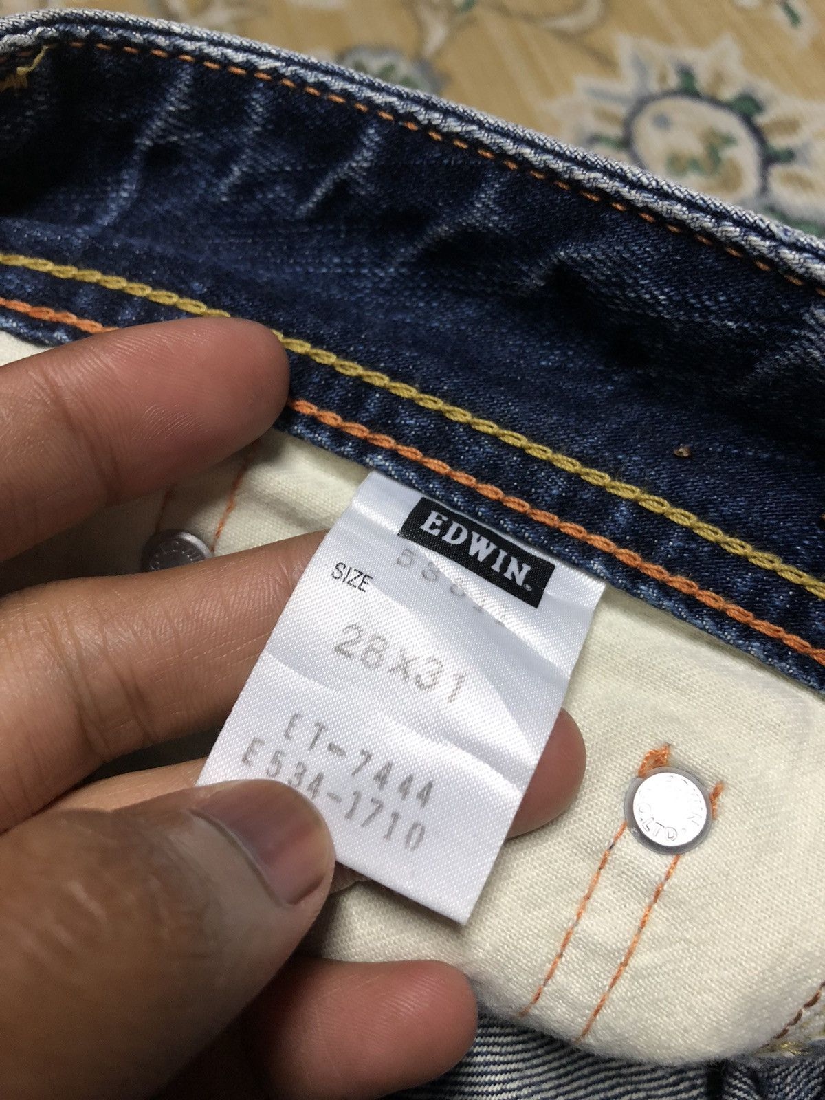 Edwin × Japanese Brand FLARED⚡️⚡️EDWIN JAPAN WASHED BLUE DENIM Size US 29 - 7 Thumbnail