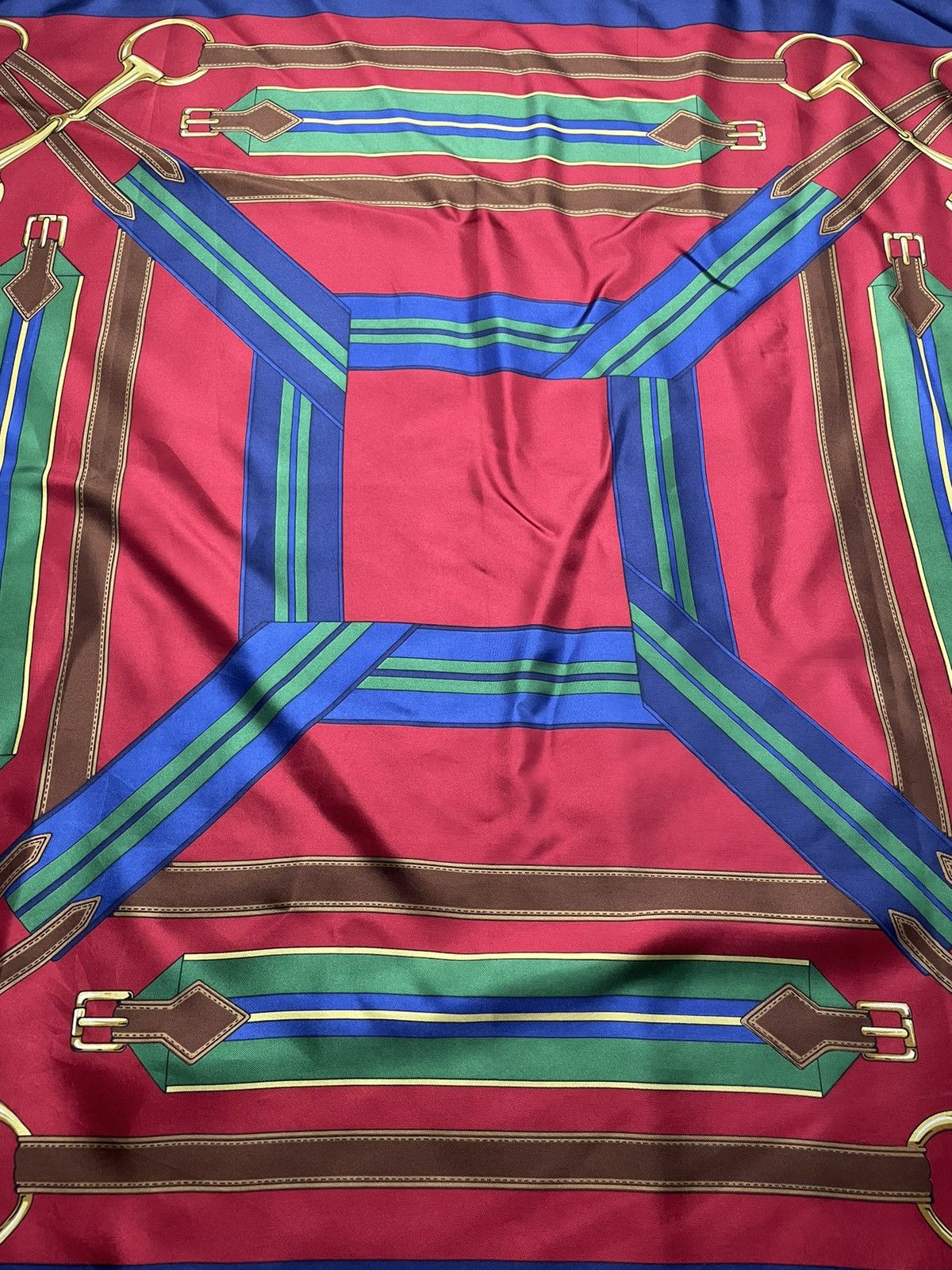 Longchamp × Other × Vintage Long champ Silk Scarf Size ONE SIZE - 8 Thumbnail